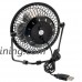 iMBAPrice (Pack of 2) 4" USB Mini Desktop Metal Fan with ON/OFF Switch for PC/Laptop (Black) - B07DHYV2WY